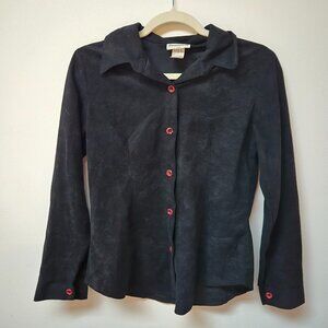 3 For 35 🙌🌼 VINTAGE Diamonds Suede Button Down Shirt size S